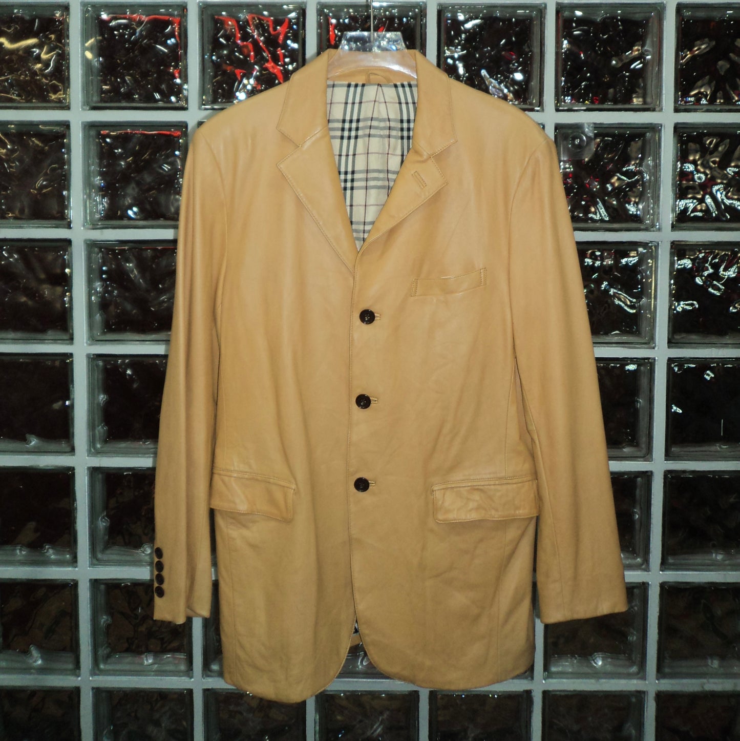 BURBERRY OVERSIZE LEATHER JACKET