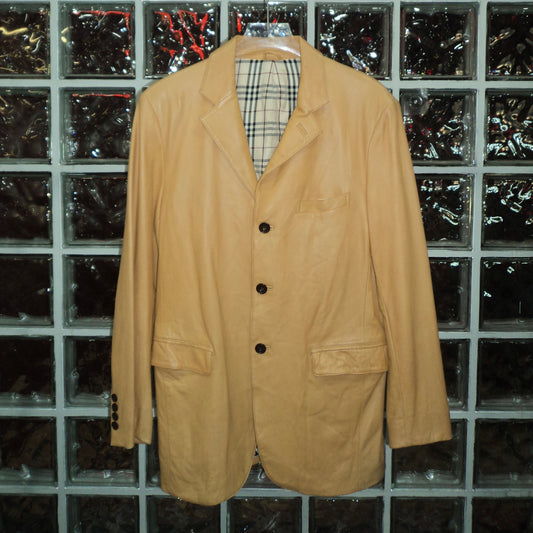 BURBERRY OVERSIZE LEATHER JACKET