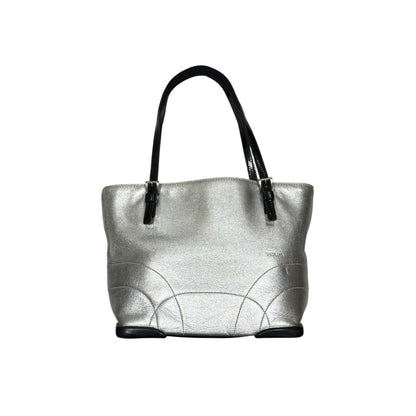 PRADA SILVER BOWLING BAG