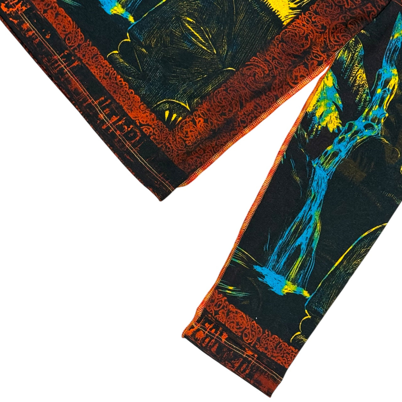 JEAN PAUL GAULTIER ABSTRACT PSYCHEDELIC PRINT MESH TOP