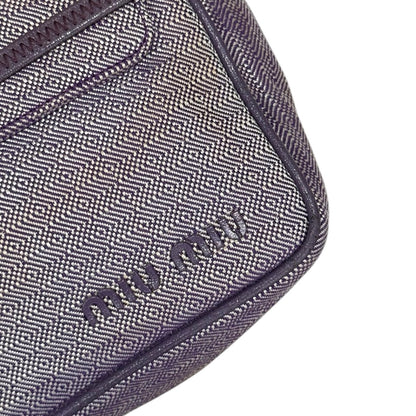 MIU MIU 2000S PURPLE RIBBON BAG