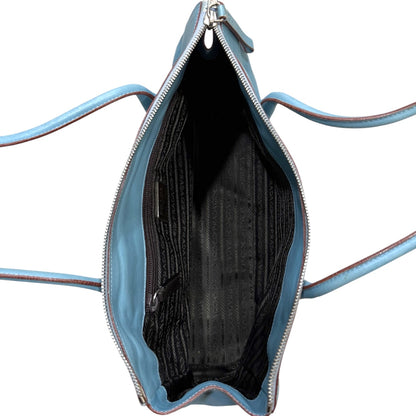 PRADA LIGHT BLUE VITELLO SHOULDER BAG