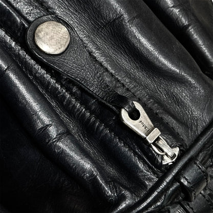 CHLOÈ BLACK PYTHON SILVERADO SATCHEL BAG