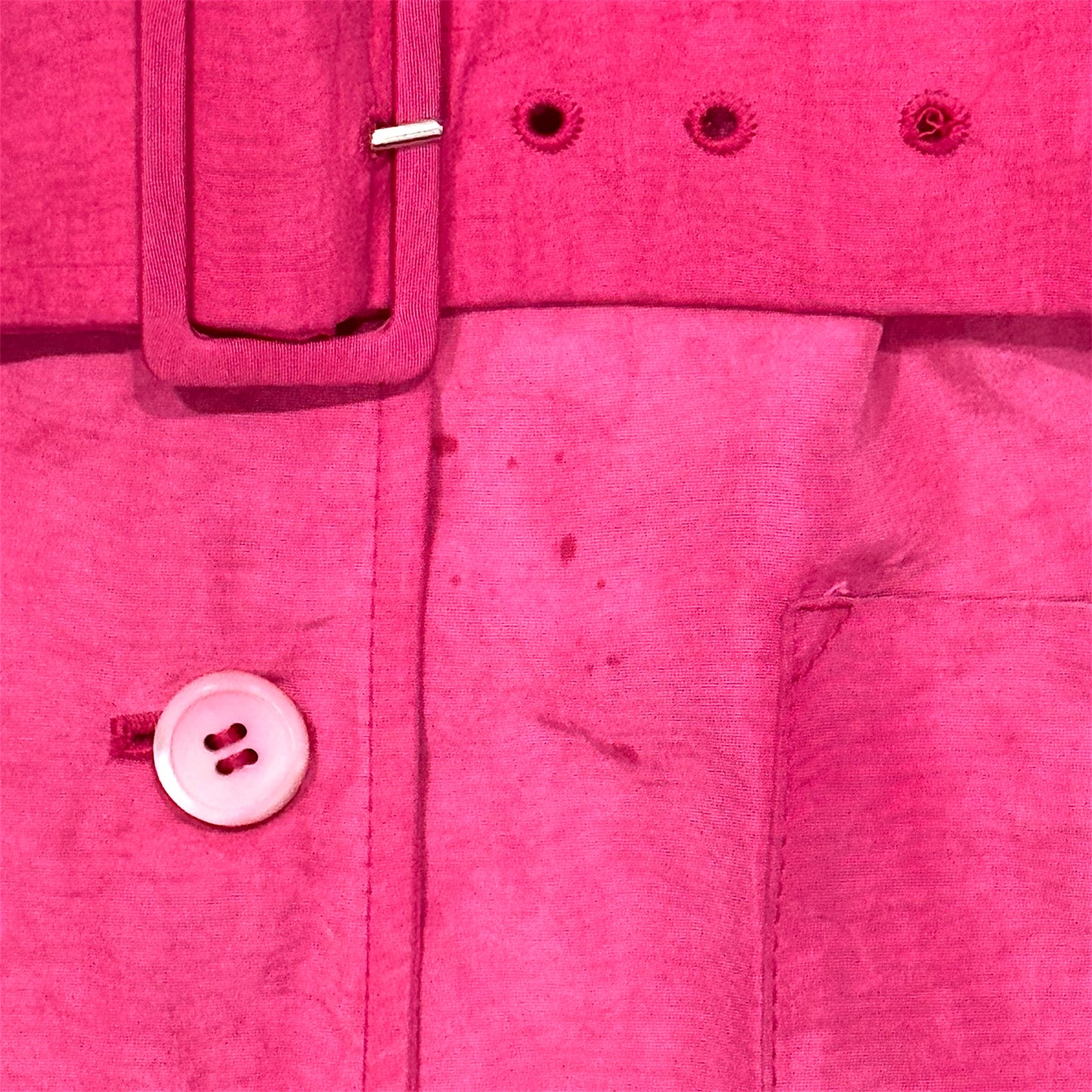 PRADA PINK SILK WITH BELT COAT