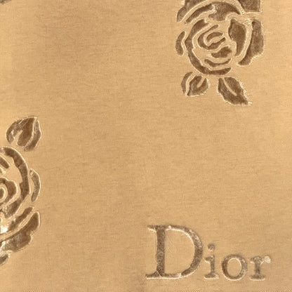 CHRISTIAN DIOR BY JOHN GALLIANO 2004 BROWN FLORAL TOP
