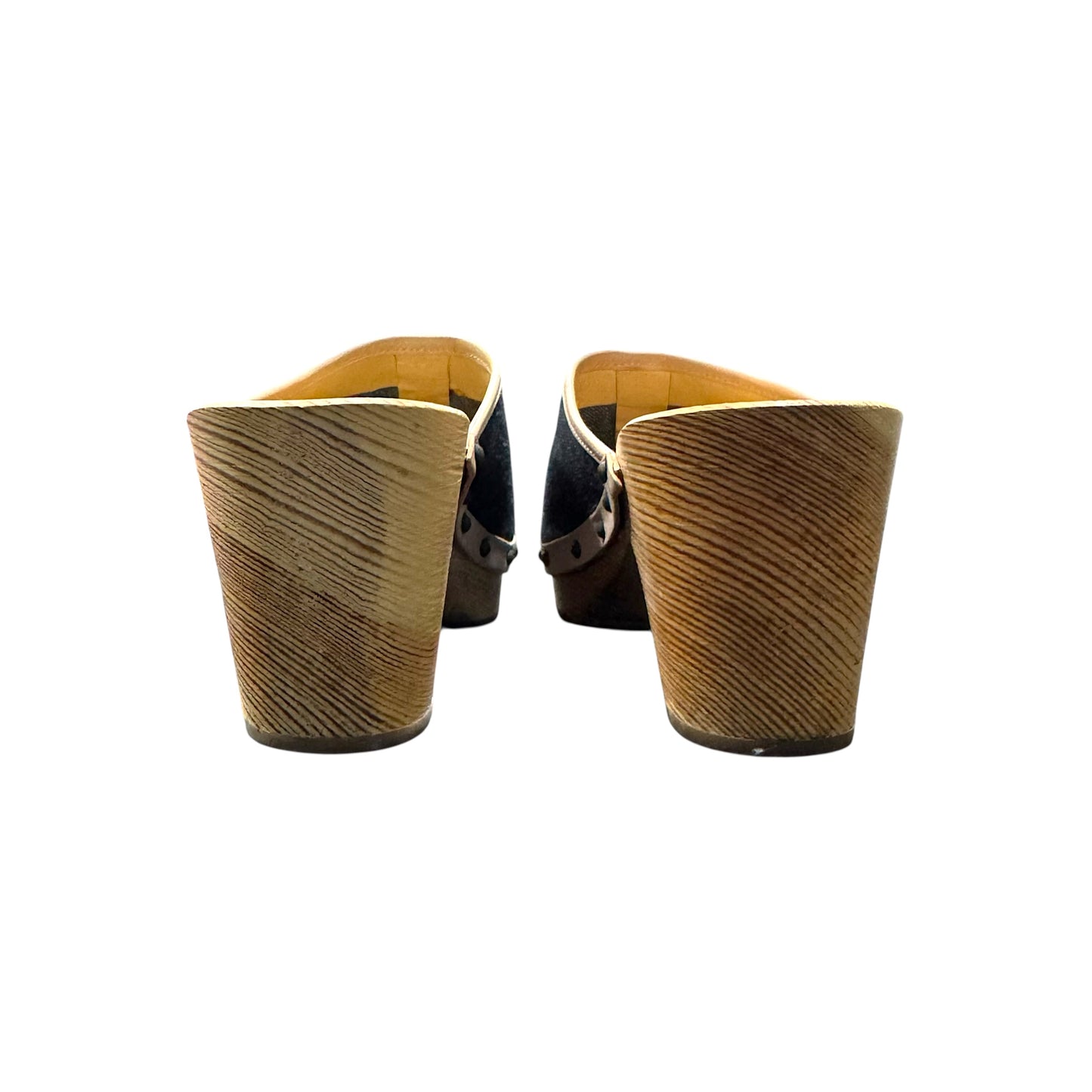 MIU MIU WOODEN DENIM CLOG