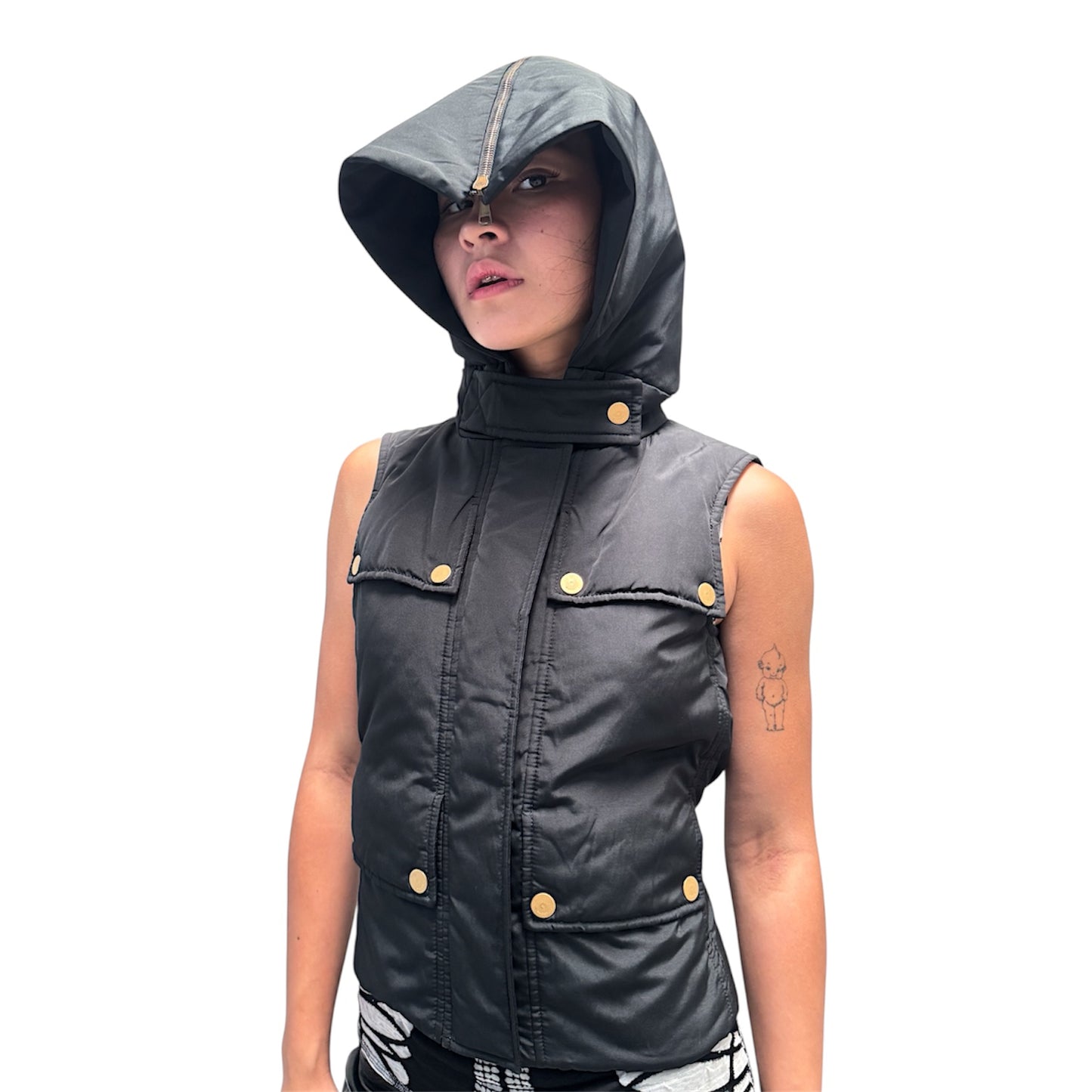 GUCCI BLACK PUFFER VEST JACKET