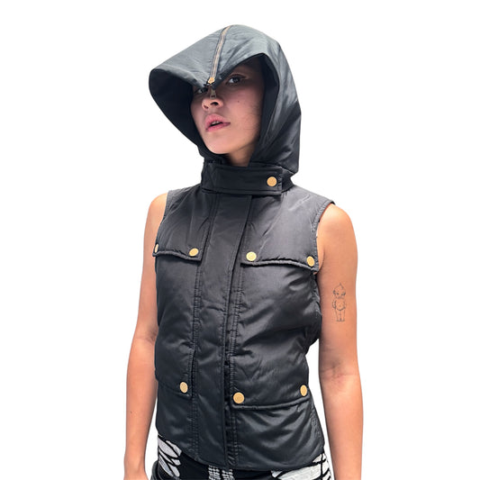 GUCCI BLACK PUFFER VEST JACKET