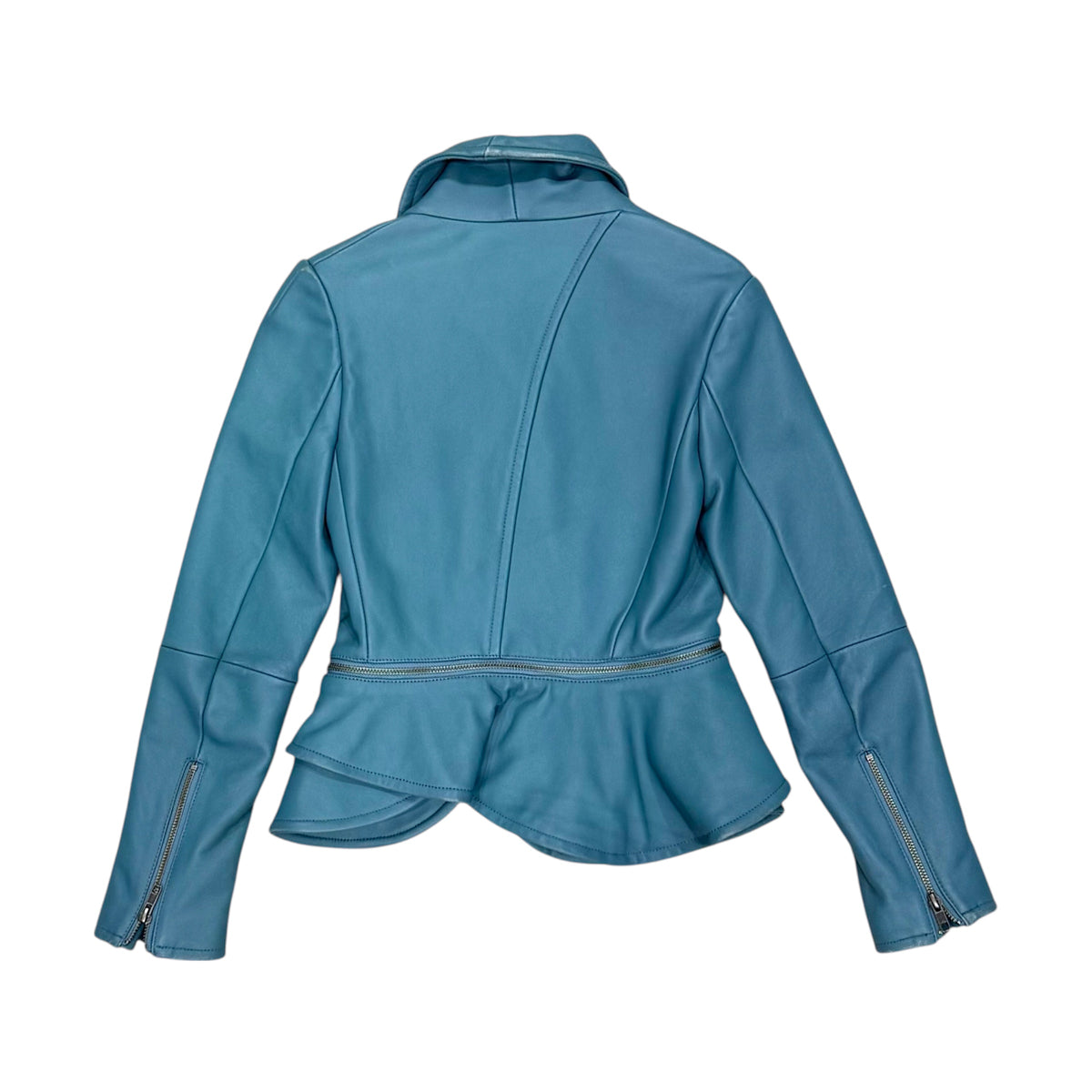 VIVIENNE WESTWOOD RED LABEL BLUE BLOUSON LEATHER JACKET