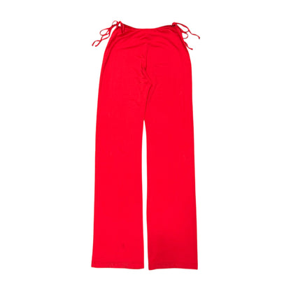 VIVIENNE WESTWOOD RED CUTOUT PANTS