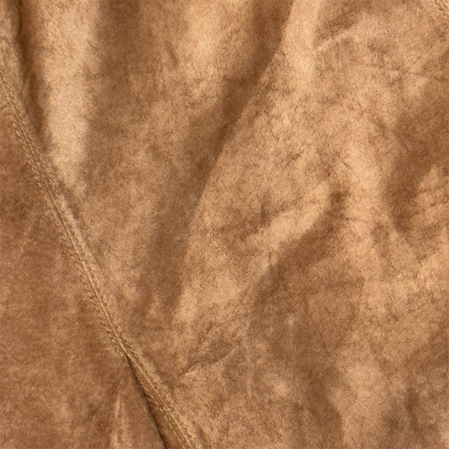 VIVIENNE WESTWOOD ASYMMETRICAL BROWN SUEDE LEATHER SKIRT