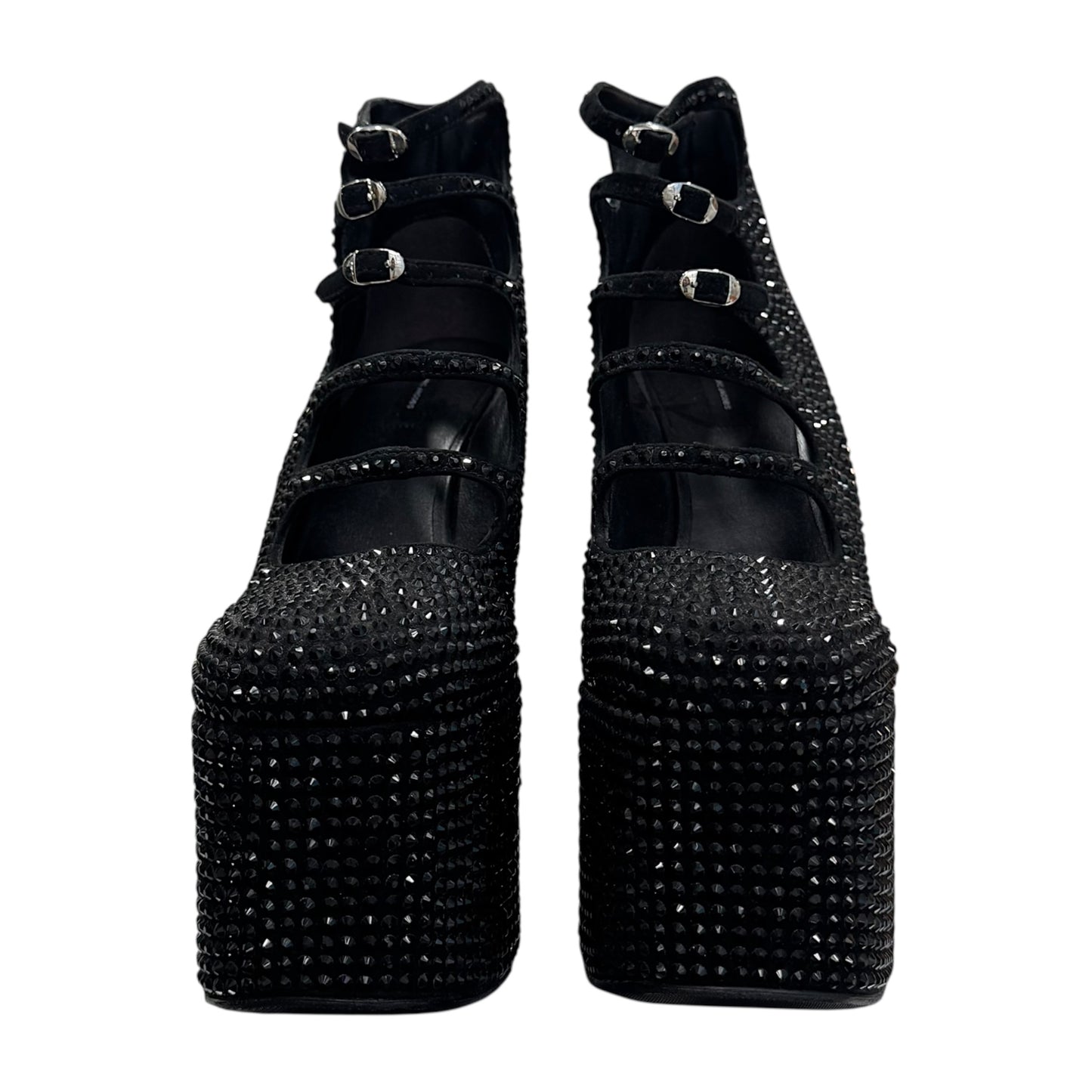MARC JACOB KIKI BLACK RHINESTONE ANKLE BOOTS