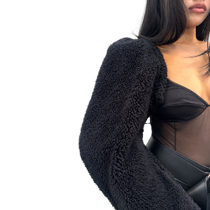 COMME DE GARÇON BLACK HARNESS BOLERO JACKET