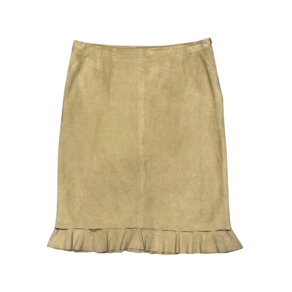 PRADA PANEL SUEDE SKIRT