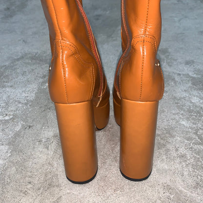 tan platform boots