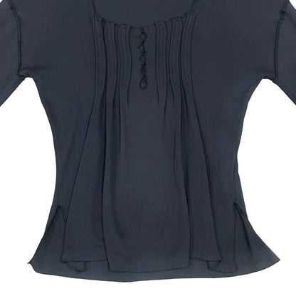 YVES SAINT LAURENT RIVE GAUCHE BLACK BLOUSES TOP