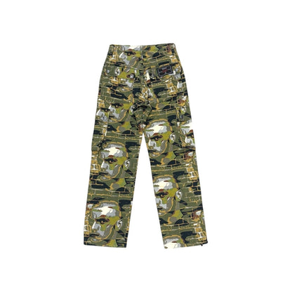 JEAN PAUL GAULTIER AW1997 FIGHT RACISM PUNK FACE PRINTED PANTS