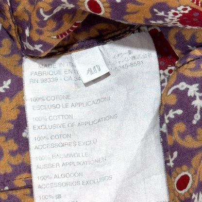 MIU MIU  BUTTONED PATTERNED TOP