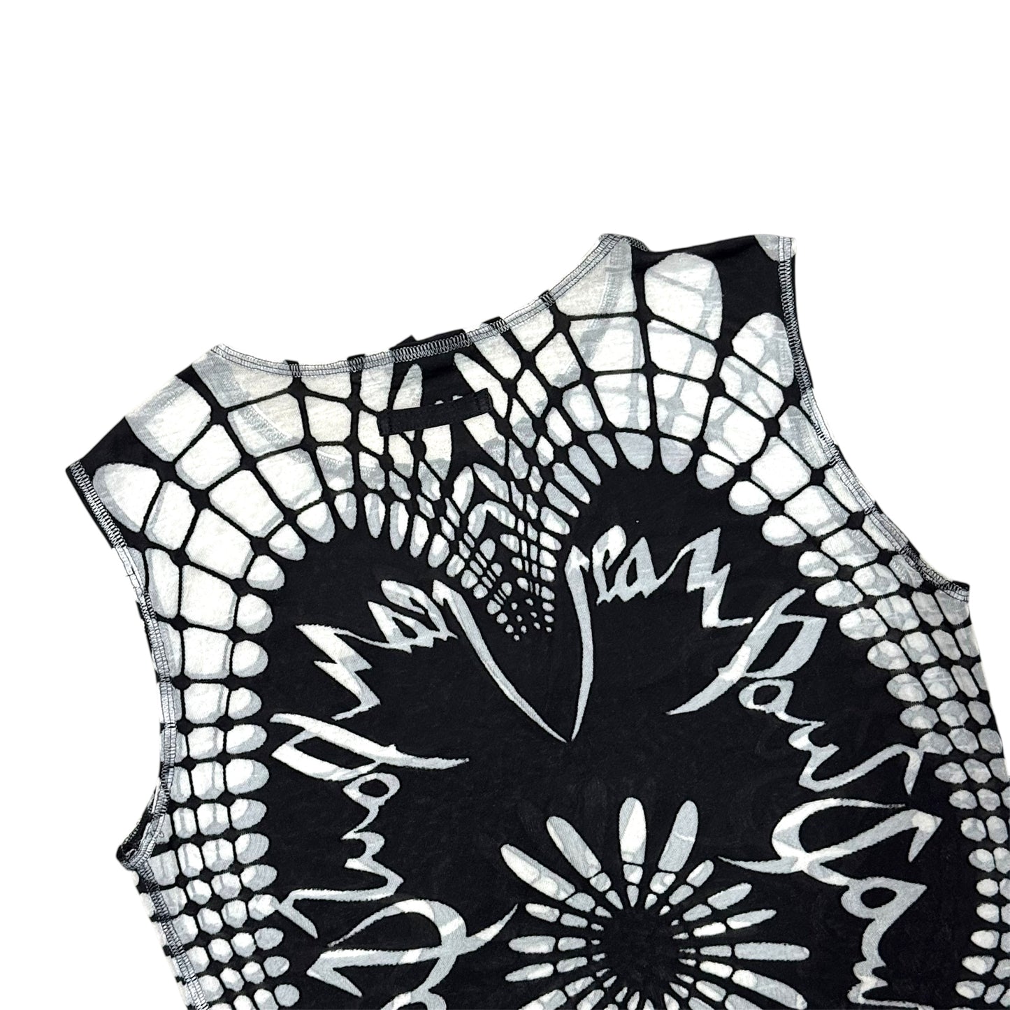 JEAN PAUL GAULTIER BLACK MESH TOP