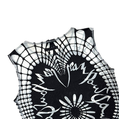 JEAN PAUL GAULTIER BLACK MESH TOP