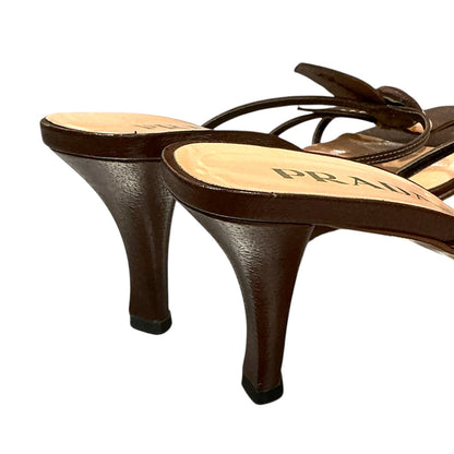 PRADA 1990S ROSEBUD HEELS