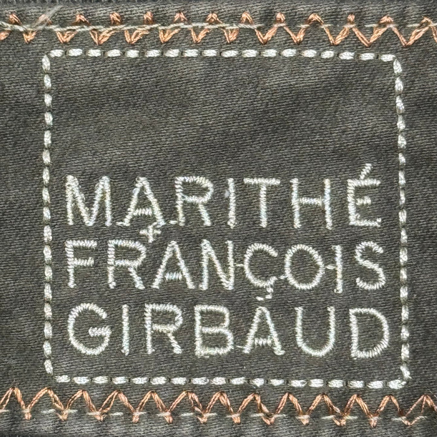 MARITHE FRANCOIS GIRBAUD WASHED KHAKI BLAZER
