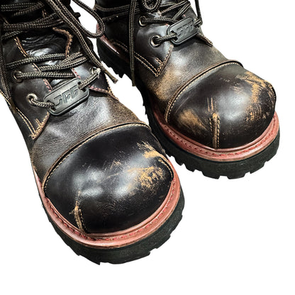 JEAN PAUL GAULTIER 1990 LACE UP COMBAT BOOTS