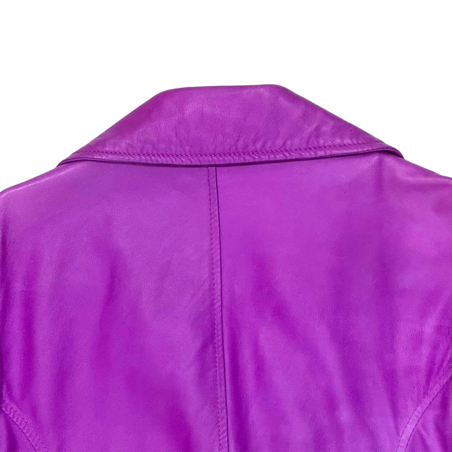 DOLCE & GABBANA PURPLE LEATHER JACKET