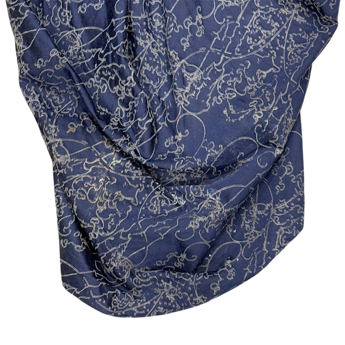 VIVIENNE WESTWOOD ANGLOMANIA NAVY DRAPE SKIRT
