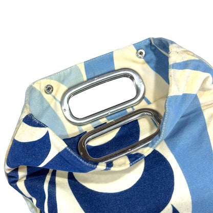 PRADA SPORT BLUE VELVET NEOPRENE HANDBAG