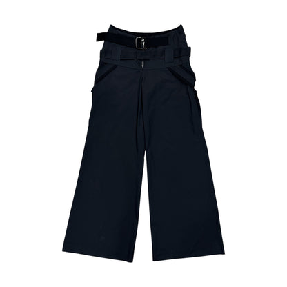 JEAN PAUL GAULTIER DOUBLE BELTS PARACHUTE NYLON PANTS