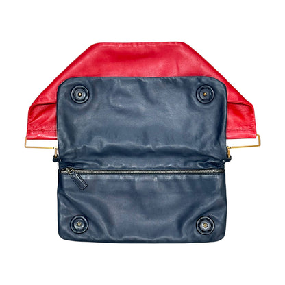 PRADA SS2001 MULTICOLOUR LEATHER FLAP BAG