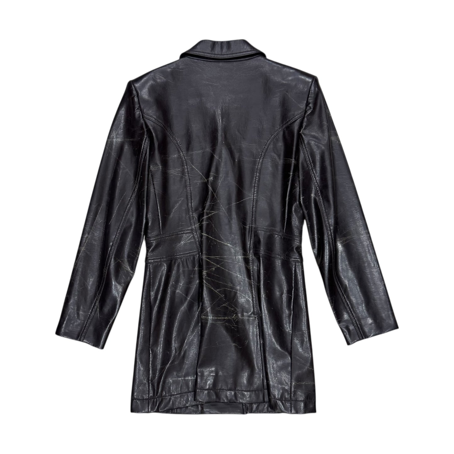 YVES SAINT LAURENT BROWN LEATHER JACKET