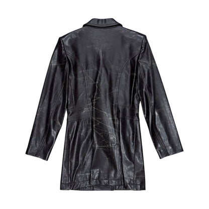 YVES SAINT LAURENT BROWN LEATHER JACKET