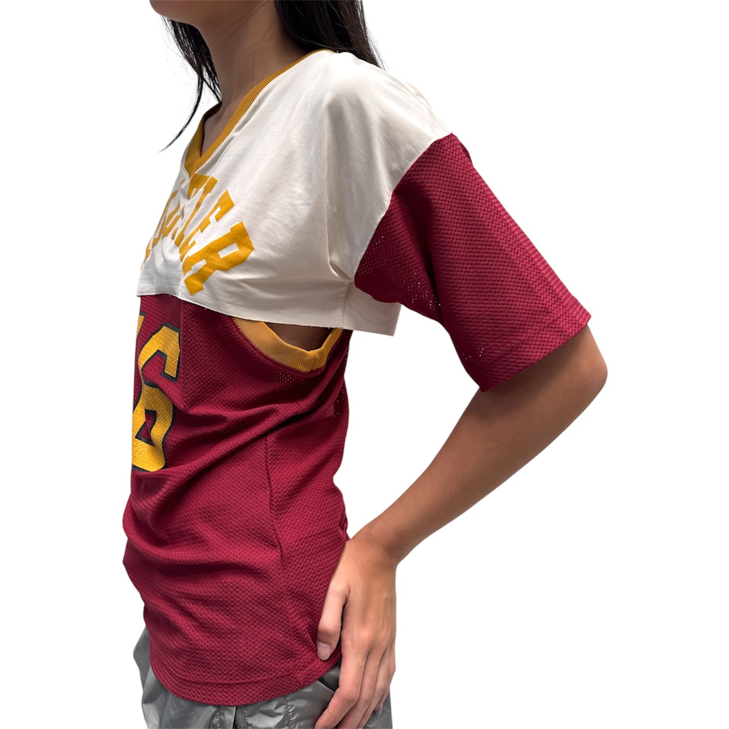 JEAN PAUL GAULTIER “16” MESH FOOTBALL JERSEY
