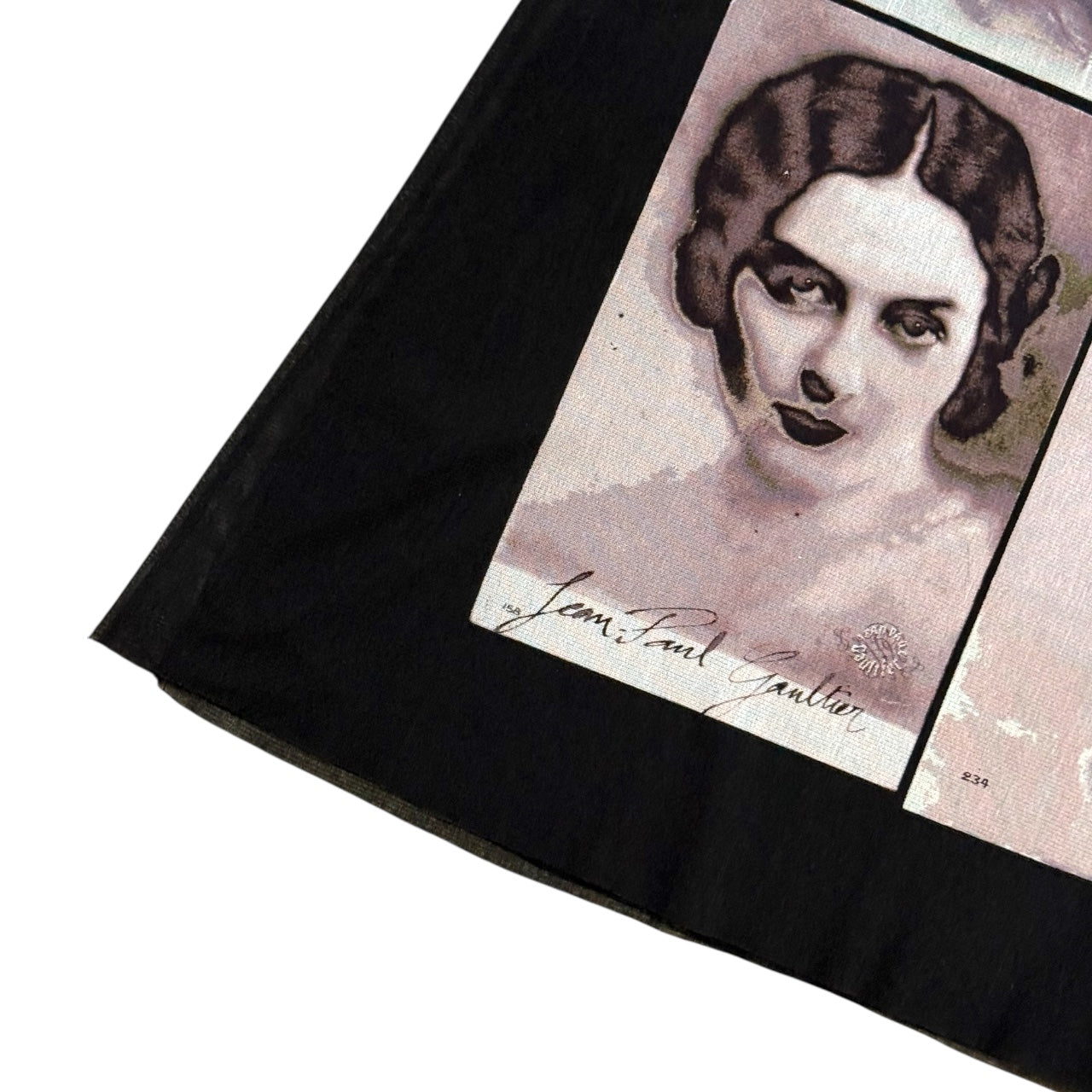 JEAN PAUL GAULTIER PORTRAIT MESH SKIRT