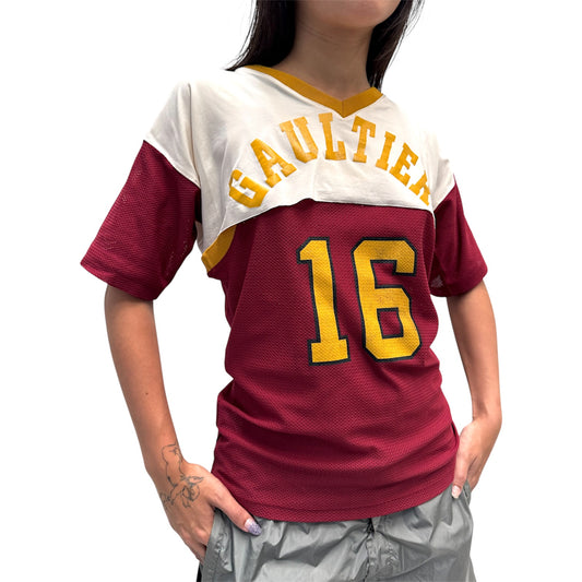 JEAN PAUL GAULTIER “16” MESH FOOTBALL JERSEY