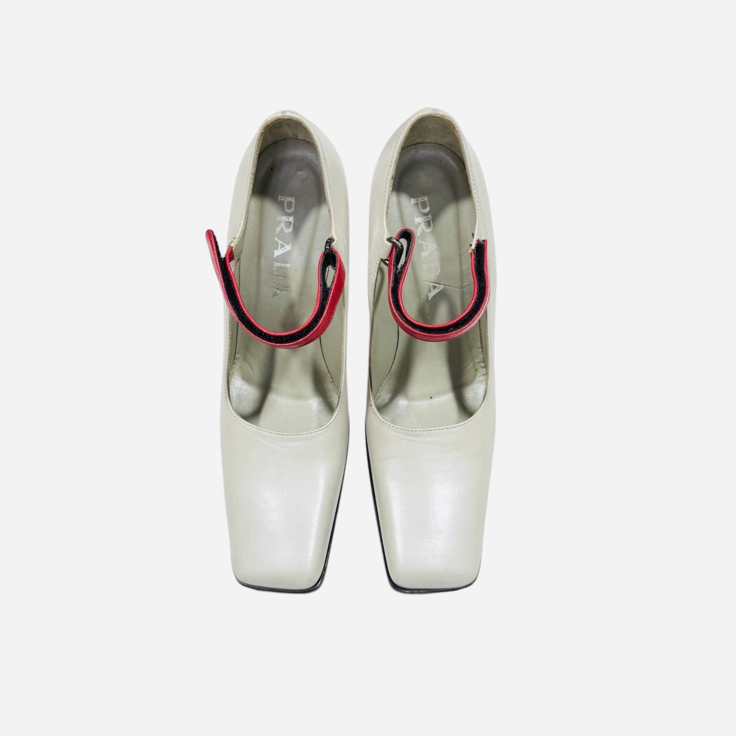 PRADA TWO-TONE MARY JANE HEELS