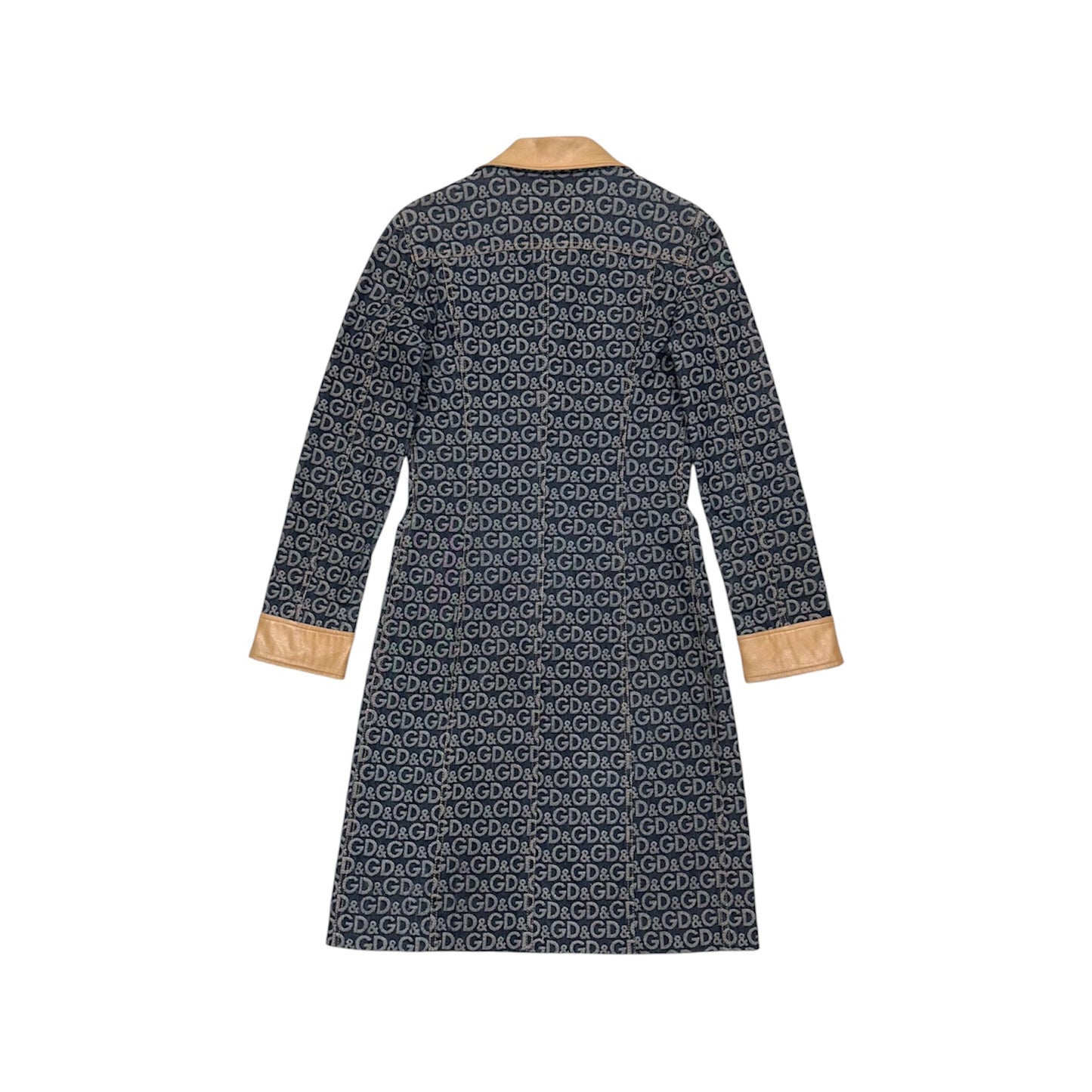 DOLCE & GABBANA DENIM MONOGRAM COAT