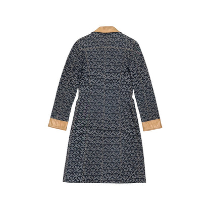 DOLCE & GABBANA DENIM MONOGRAM COAT