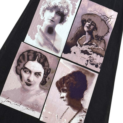 JEAN PAUL GAULTIER PORTRAIT MESH SKIRT