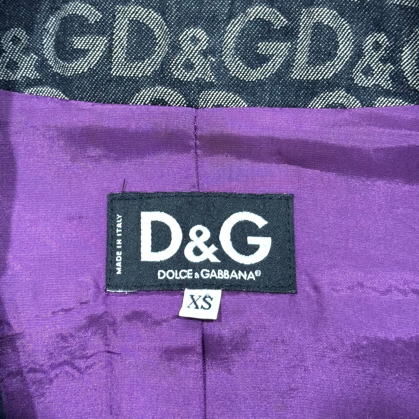 DOLCE & GABBANA DENIM MONOGRAM COAT