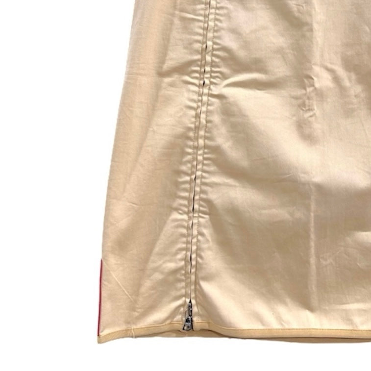 PRADA SPORT BEIGE DOUBLE ZIP SKIRT