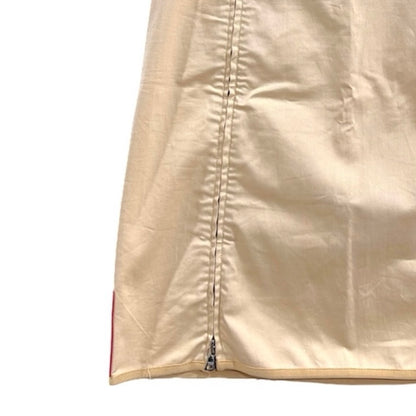 PRADA SPORT BEIGE DOUBLE ZIP SKIRT