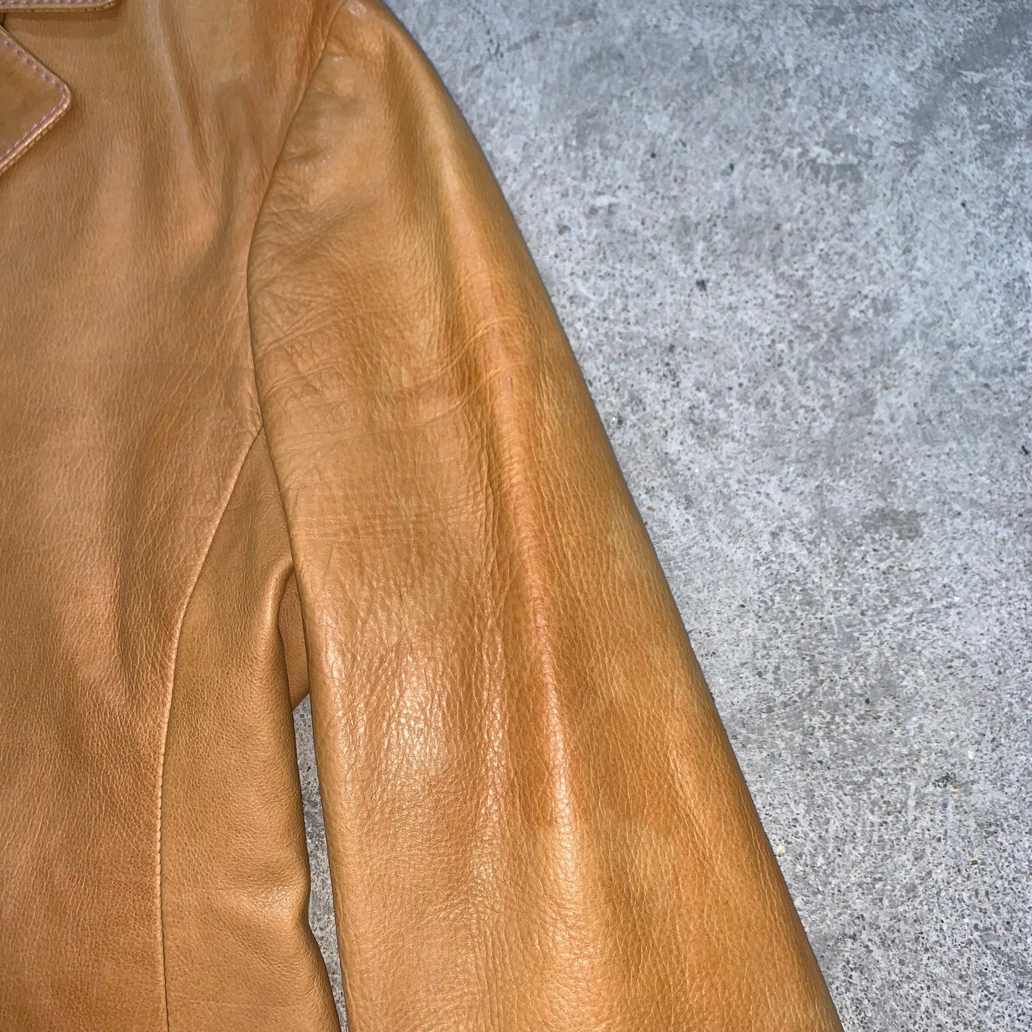 MIU MIU TAN LEATHER JACKET