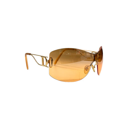 CHRISTIAN DIOR ORANGE DIORELLA SUNGLASSES