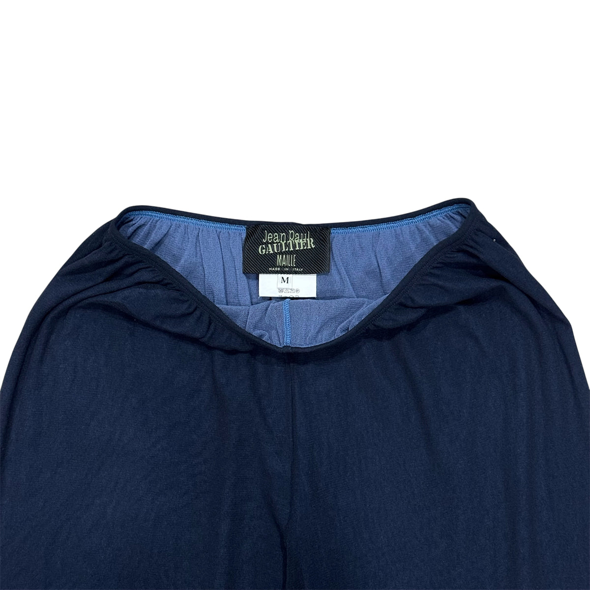 JEAN PAUL GAULTIER MESH NAVY PANTS