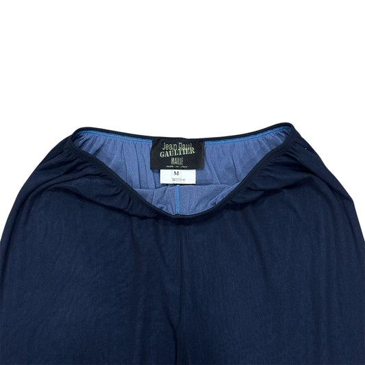 JEAN PAUL GAULTIER MESH NAVY PANTS