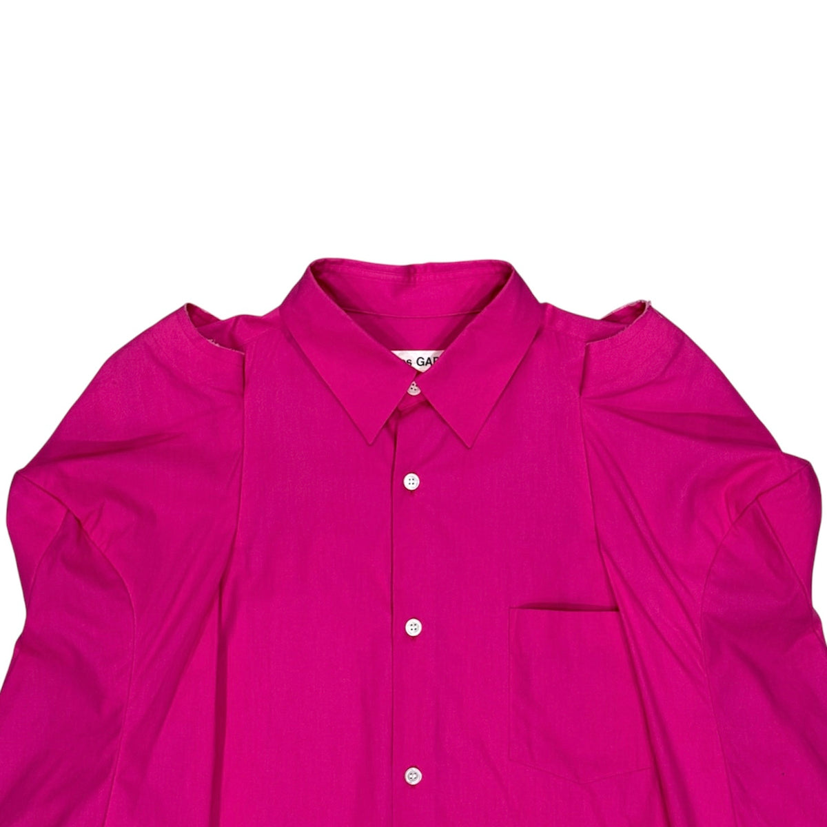 COMME DES GARÇON 2017 PINK LONG SLEEVE BUTTON UP SHIRT