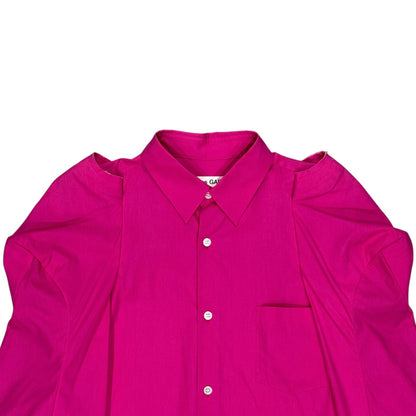 COMME DES GARÇON 2017 PINK LONG SLEEVE BUTTON UP SHIRT